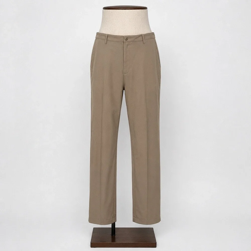 Adidas Climalite Mens Golf Performance Pants Tan Khaki Flat Front Size 42x30